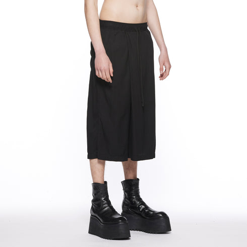 JULIUS 917PAM19 Black / Over Wrapping Pants
